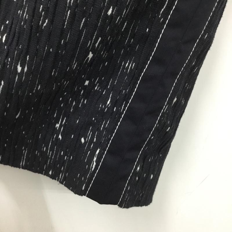 ボス BOSS スカート ひざ丈スカート UK4 プリーツ タイト  紺 / ネイビー / navy X 白 / ホワイト / white レディース USED 古着 中古 10151459