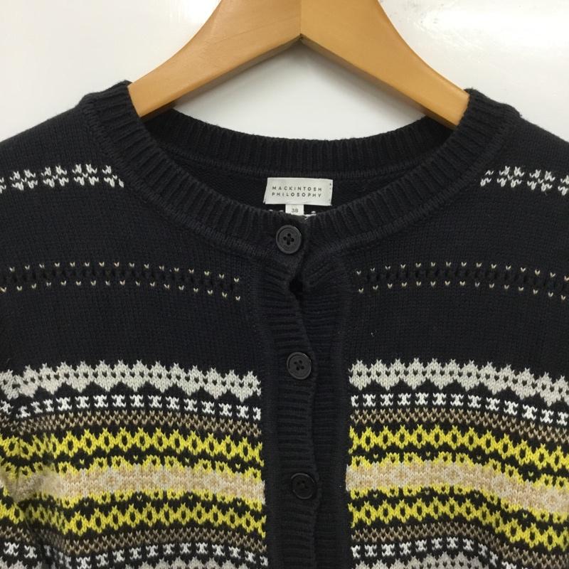 マッキントッシュフィロソフィー MACKINTOSH PHILOSOPH カーディガン 長袖 H5N04-574-29 クルーネック 38  マルチカラー / マルチカラー / multicolor レディース USED 古着 中古 10151464