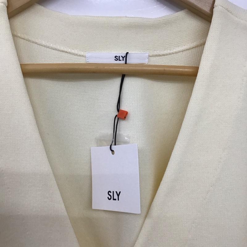 スライ SLY カーディガン 長袖 039GSN70-5080 23SS WASHABLE HG V／N CROP カーディガン FREE レディース USED 古着 中古 10151476