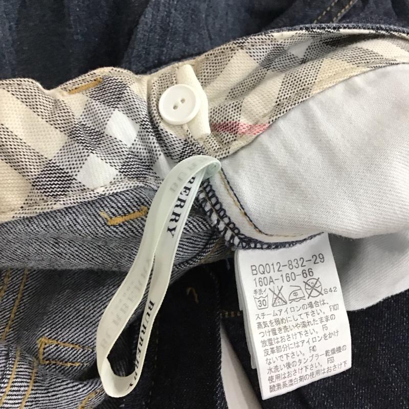 バーバリー BURBERRY パンツ デニム、ジーンズ 160cm 無地 インディゴ / インディゴ / Indigo ガールズ USED 古着 中古 10151508