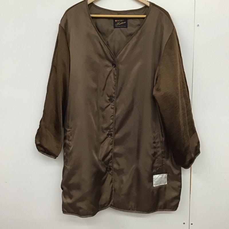 カスタネ Kastane コート コート一般 無地 茶 / ブラウン / brown レディース USED 古着 中古 10151513