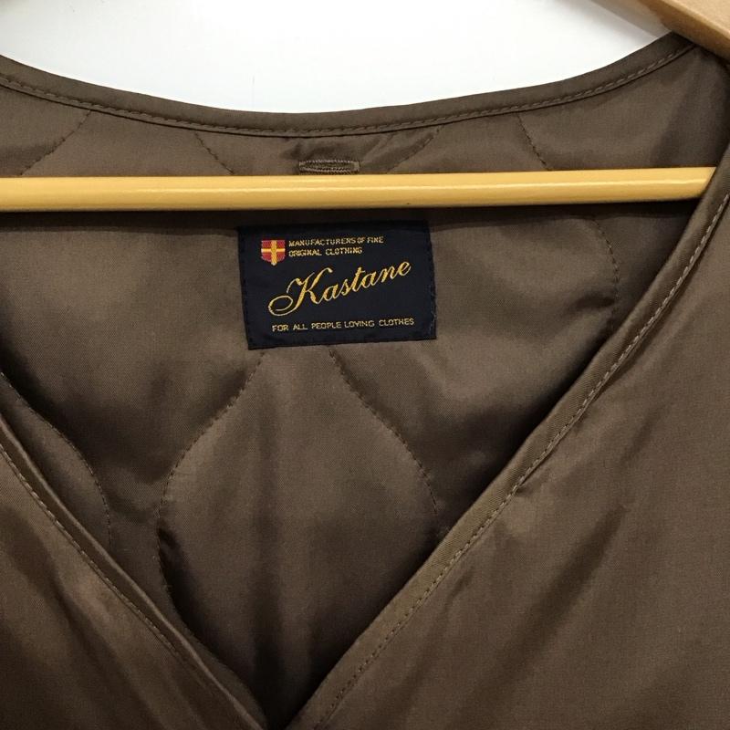 カスタネ Kastane コート コート一般 無地 茶 / ブラウン / brown レディース USED 古着 中古 10151513
