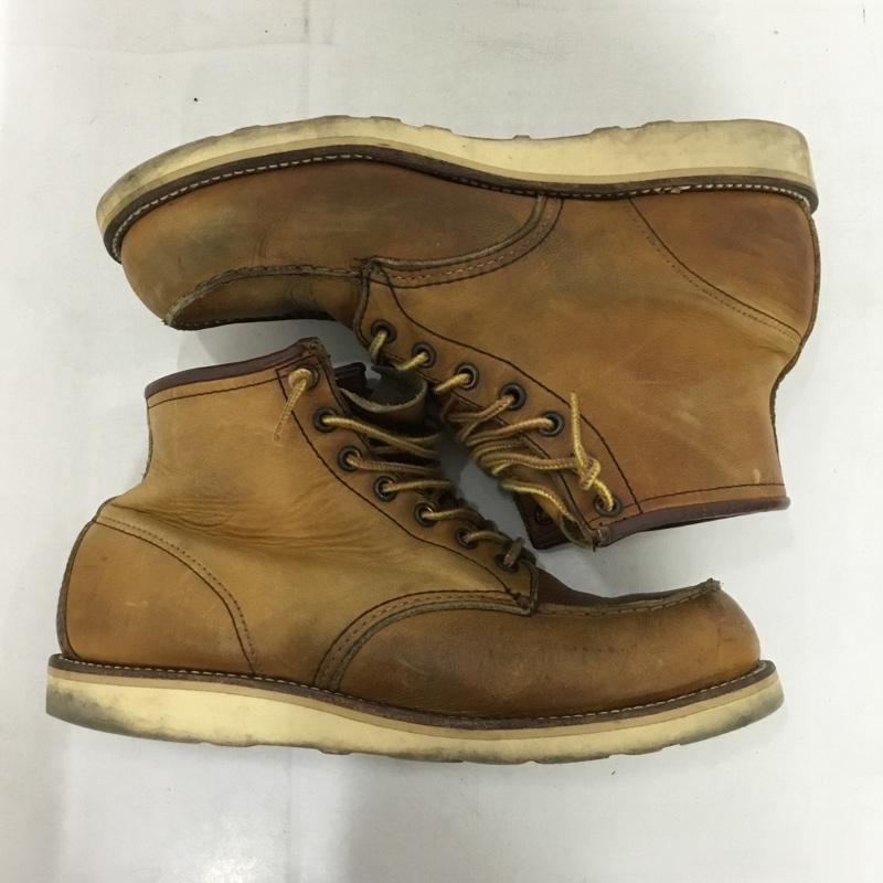 レッドウィング RED WING ブーツ ショートブーツ 15118 ワークブーツ 9D US：9 ワンポイント ベージュ / ベージュ / beige メンズ USED 古着 中古 10151526