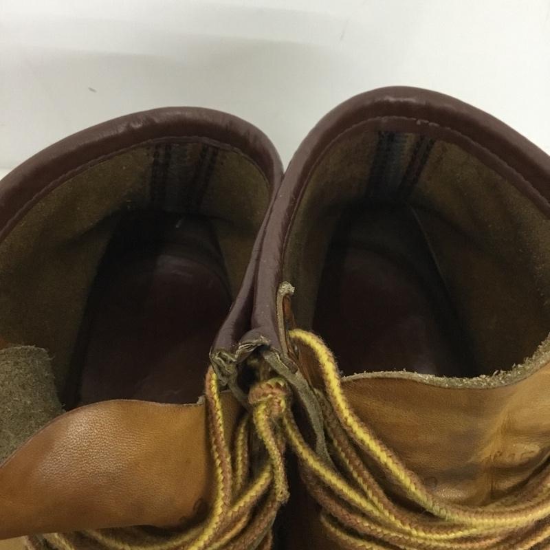 レッドウィング RED WING ブーツ ショートブーツ 15118 ワークブーツ 9D US：9 ワンポイント ベージュ / ベージュ / beige メンズ USED 古着 中古 10151526