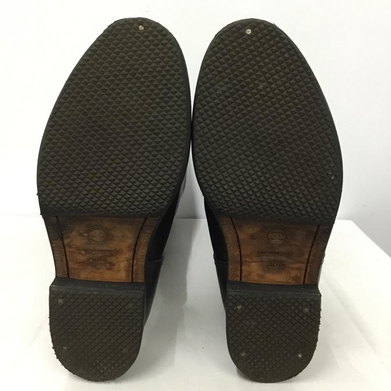 シャネル CHANEL ブーツ ロングブーツ キルティング 38.5 バックファスナー ココマーク 無地 黒 / ブラック / black レディース USED 古着 中古 10151527