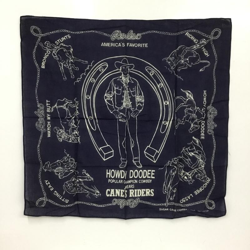 シュガーケーン SUGAR CANE ファッション小物 バンダナ COWBOY 総柄 紺 / ネイビー / navy メンズ USED 古着 中古 10151534