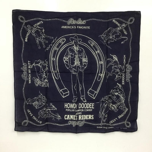 シュガーケーン SUGAR CANE ファッション小物 バンダナ COWBOY 総柄 紺 / ネイビー / navy メンズ USED 古着 中古 10151534