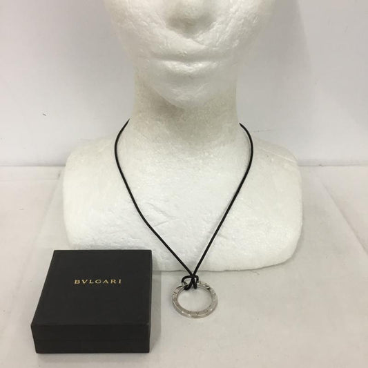 ブルガリ Bvlgari アクセサリー ネックレス、ペンダント キーリング 箱有 チョーカー ロゴ、文字 銀 / シルバー / silver color メンズ USED 古着 中古 10151535