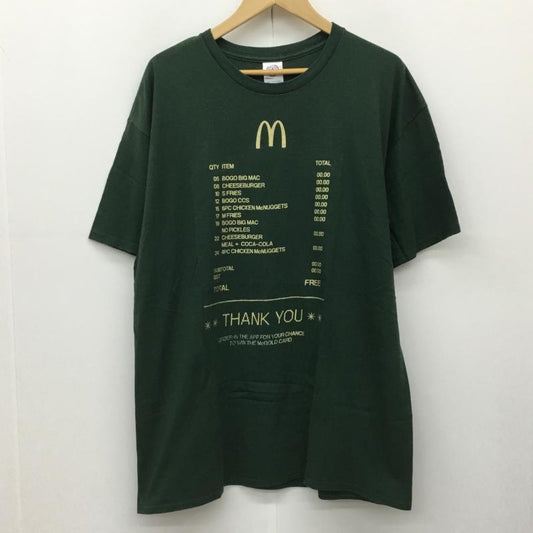 ＵＳフルギ US古着 Tシャツ 半袖 DELTA　マクドナルド　レシートTシャツ XL メンズ USED 古着 中古 10151542