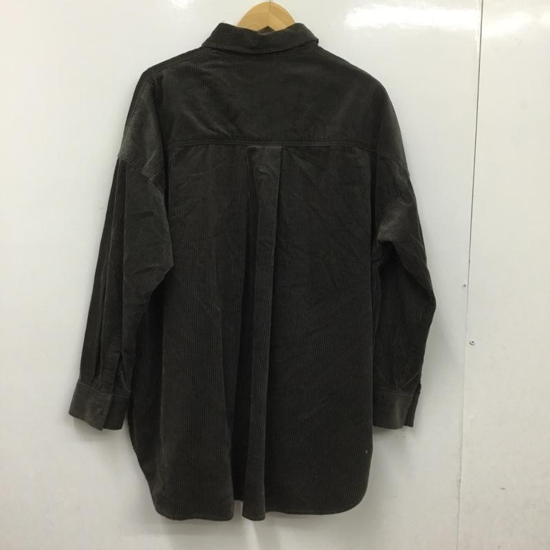 ローリーズファーム LOWRYS FARM シャツ、ブラウス 長袖 LF619152AD コーデュロイ cpoシャツ FREE 無地 ダークブラウン / ダークブラウン / レディース USED 古着 中古 10151544