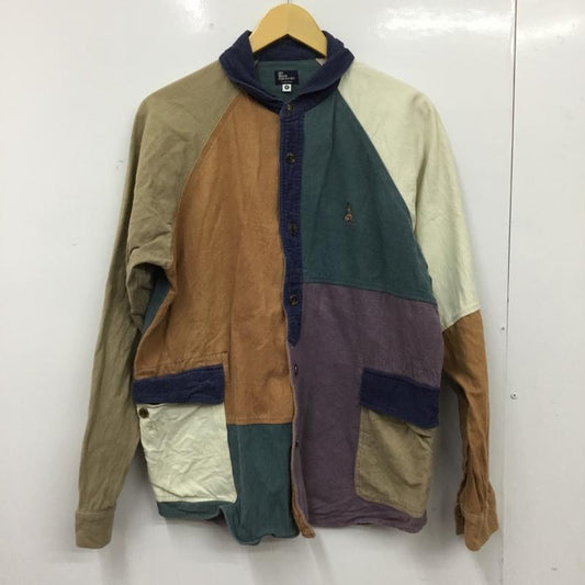 ゴースローキャラバン go slow caravan シャツ、ブラウス 長袖 380246 コーデュロイ 4 ワンポイント マルチカラー / マルチカラー / multicolor メンズ USED 古着 中古 10151556