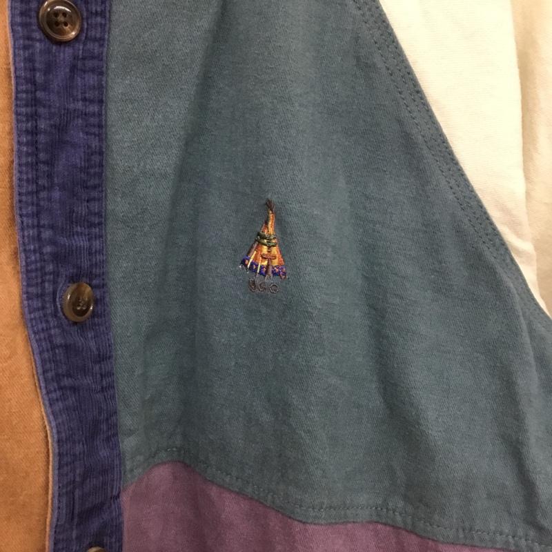 ゴースローキャラバン go slow caravan シャツ、ブラウス 長袖 380246 コーデュロイ 4 ワンポイント マルチカラー / マルチカラー / multicolor メンズ USED 古着 中古 10151556