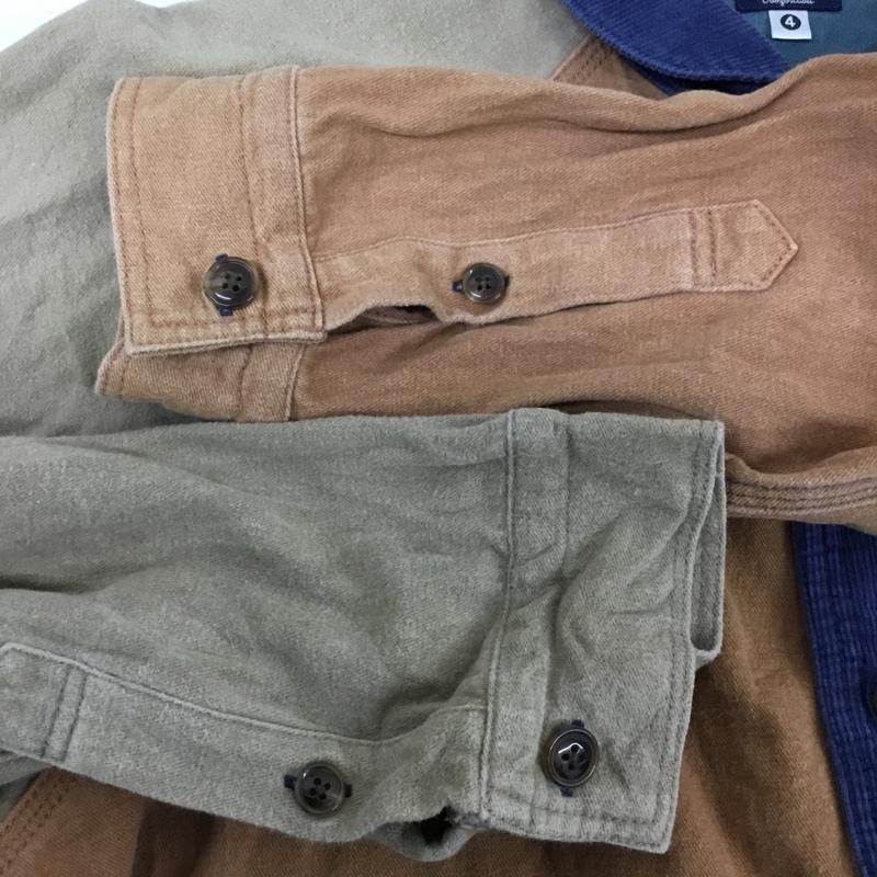 ゴースローキャラバン go slow caravan シャツ、ブラウス 長袖 380246 コーデュロイ 4 ワンポイント マルチカラー / マルチカラー / multicolor メンズ USED 古着 中古 10151556