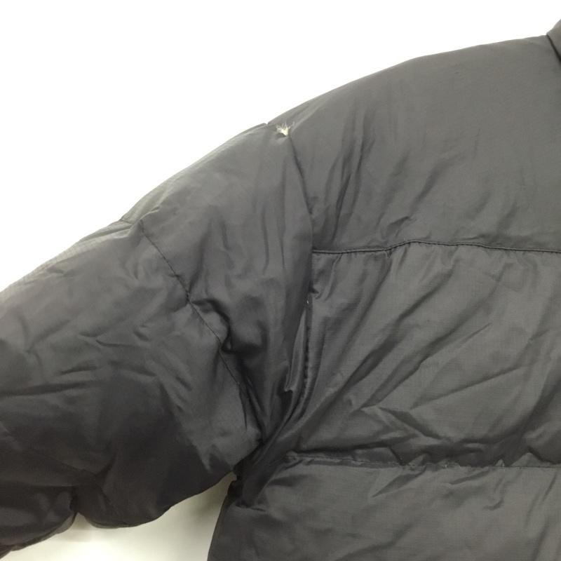 リーボック Reebok ジャケット、上着 ダウンジャケット D-TK1469 リバーシブル フェザー M ロゴ、文字 黒 / ブラック / black X 青 / ブルー / blue メンズ USED 古着 中古 10151559