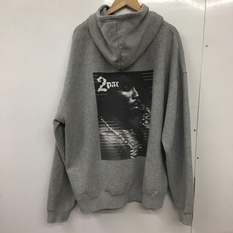 古着 USED パーカー 長袖 長袖パーカー プルオーバーパーカー スウェット XL ロゴ、文字 灰 / グレー / gray メンズ USED 古着 中古 10151561