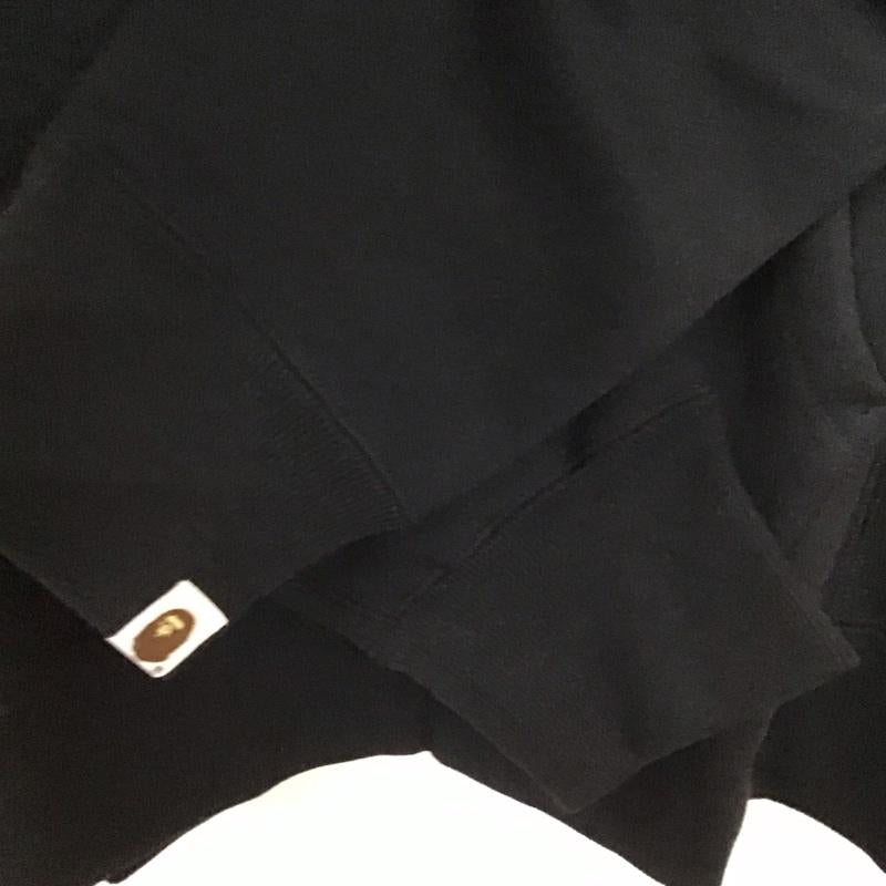 アベイシングエイプ A BATHING APE パーカー 長袖 長袖パーカー プルオーバーパーカー スウェット XXL ロゴ、文字 黒 / ブラック / black メンズ USED 古着 中古 10151562