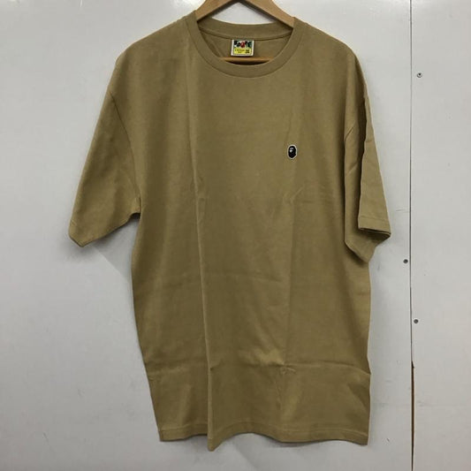 ベイプ BAPE Tシャツ 半袖 半袖カットソー プリントTシャツ クルーネックカットソー XXL ロゴ、文字 ベージュ / ベージュ / beige メンズ USED 古着 中古 10151563