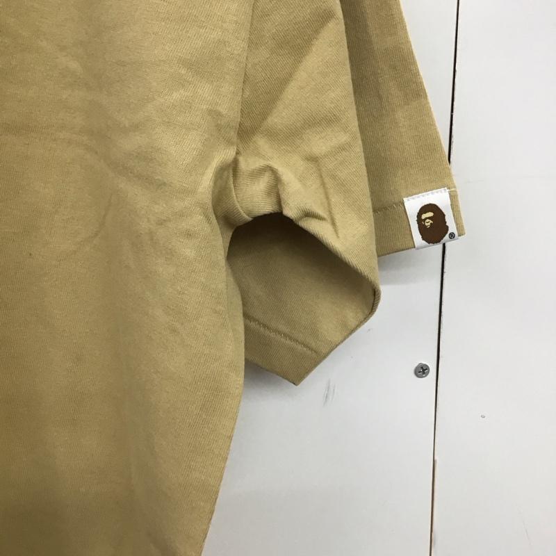 ベイプ BAPE Tシャツ 半袖 半袖カットソー プリントTシャツ クルーネックカットソー XXL ロゴ、文字 ベージュ / ベージュ / beige メンズ USED 古着 中古 10151563
