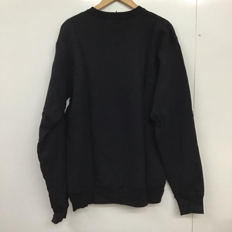アベイシングエイプ A BATHING APE トレーナー 長袖 長袖トレーナー スウェット クルーネック プルオーバー XXL ロゴ、文字 黒 / ブラック / black メンズ USED 古着 中古 10151567