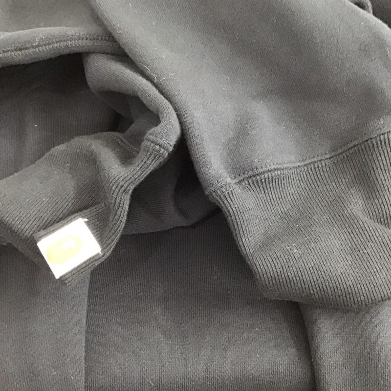 アベイシングエイプ A BATHING APE トレーナー 長袖 長袖トレーナー スウェット クルーネック プルオーバー XXL ロゴ、文字 黒 / ブラック / black メンズ USED 古着 中古 10151567