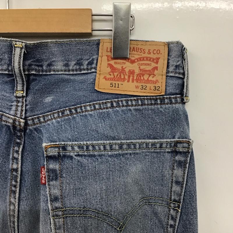 リーバイストラウスアンドコー Levi Strauss & co. パンツ デニム、ジーンズ デニムパンツ スリムパンツ カジュアルパンツ ストレッチパンツ 32インチ 無地 インディゴ / インディゴ / Indigo メンズ USED 古着 中古 10151568