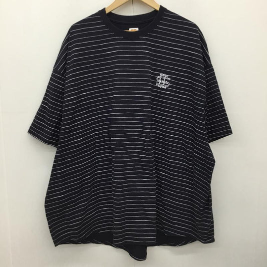 シーシー SEE SEE Tシャツ 半袖 XL ボーダー柄 白 / ホワイト / white X 青 / ブルー / blue メンズ USED 古着 中古 10151569