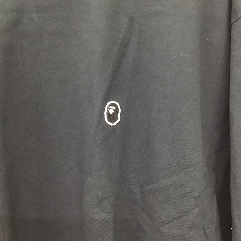 アベイシングエイプ A BATHING APE Tシャツ 半袖 半袖カットソー プリントTシャツ クルーネックカットソー XL ロゴ、文字 黒 / ブラック / black メンズ USED 古着 中古 10151574