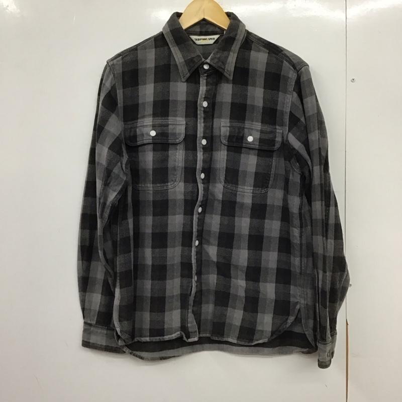 アベイシングエイプ A BATHING APE シャツ、ブラウス 長袖 長袖シャツ チェックシャツ カラーシャツ L チェック マルチカラー / マルチカラー / multicolor メンズ USED 古着 中古 10151577