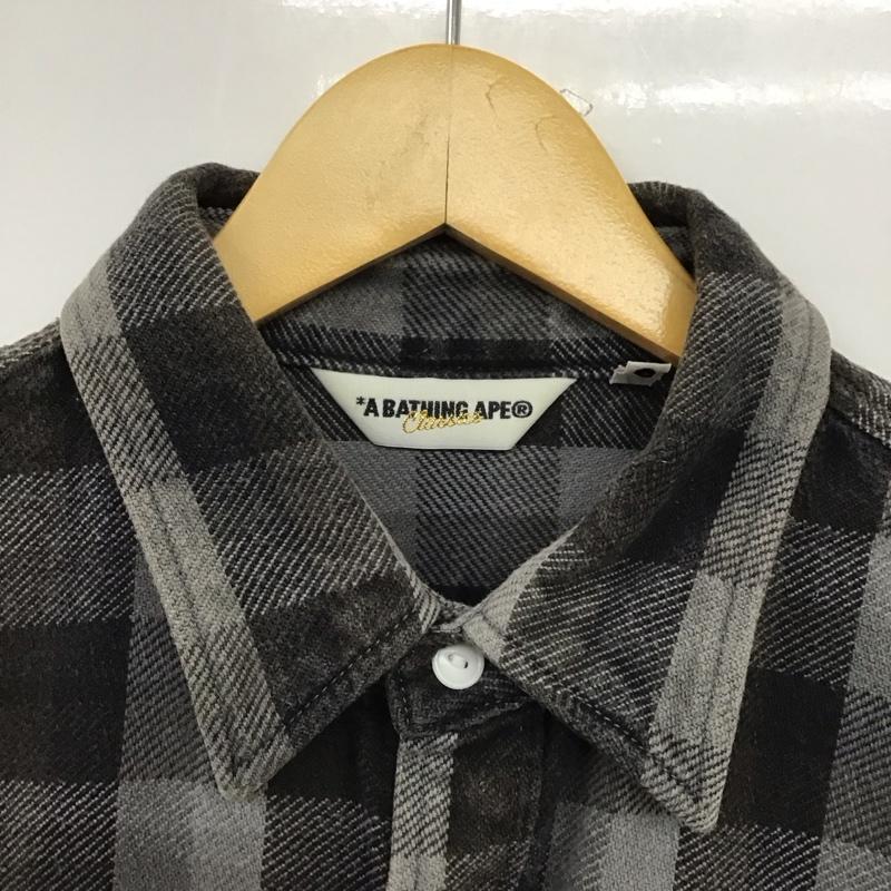 アベイシングエイプ A BATHING APE シャツ、ブラウス 長袖 長袖シャツ チェックシャツ カラーシャツ L チェック マルチカラー / マルチカラー / multicolor メンズ USED 古着 中古 10151577