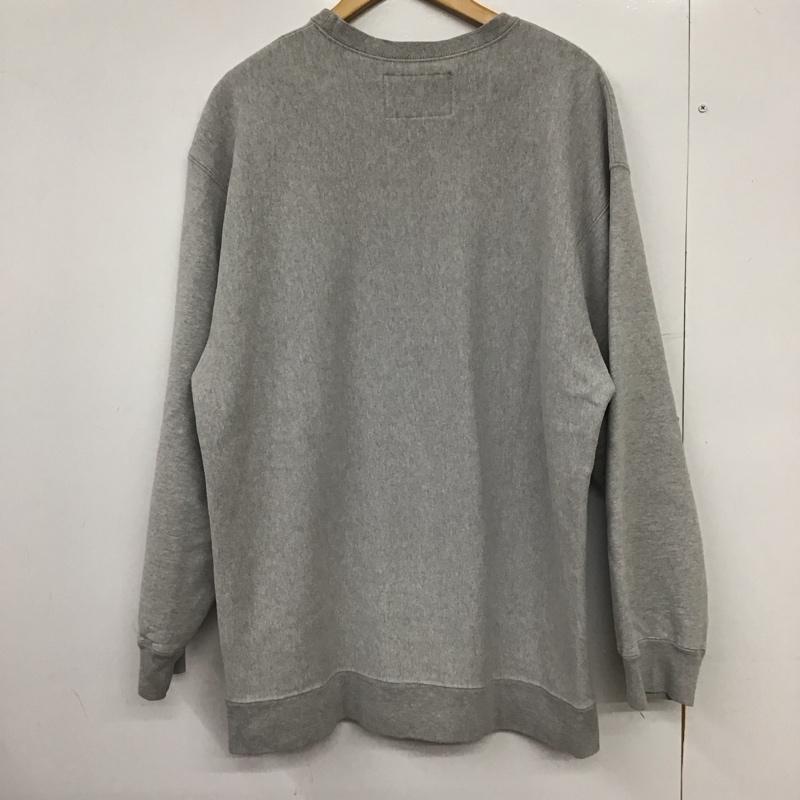 ワコマリア WACKO MARIA トレーナー 長袖 長袖トレーナー スウェット クルーネック プルオーバー XXL ロゴ、文字 灰 / グレー / gray メンズ USED 古着 中古 10151580