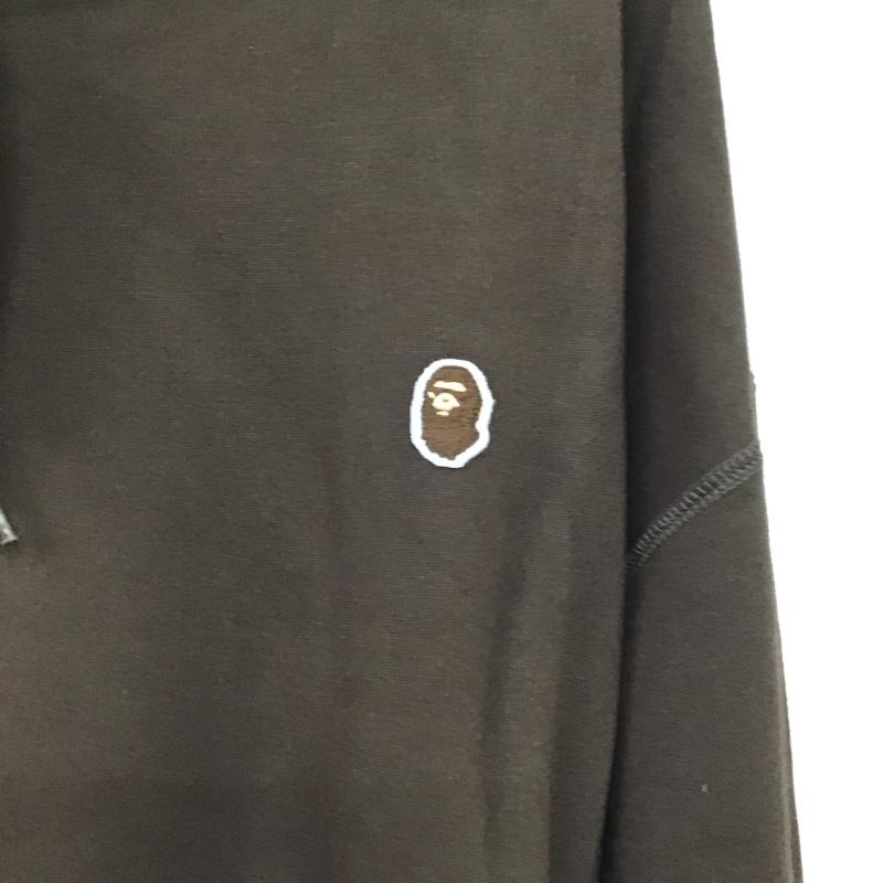 アベイシングエイプ A BATHING APE パーカー 長袖 長袖パーカー プルオーバーパーカー スウェット XXL ロゴ、文字 茶 / ブラウン / brown メンズ USED 古着 中古 10151583