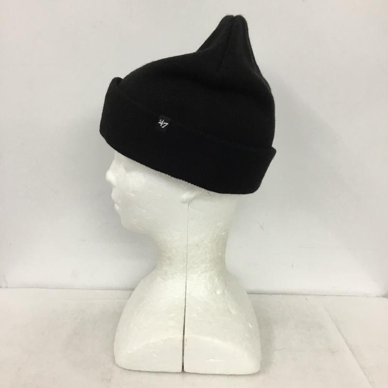 フォーティーセブンブランド 47 Brand 帽子 ニット帽 061523-028 NY ロゴ、文字 黒 / ブラック / black メンズ USED 古着 中古 10151588