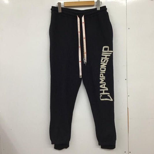 ミハラヤスヒロ MIHARAYASUHIRO パンツ ワークパンツ、ペインターパンツ a02pt783 22SS CombinedPants ドッキングスウェットパンツ 46インチ ロゴ、文字 黒 / ブラック / black メンズ USED 古着 中古 10151591
