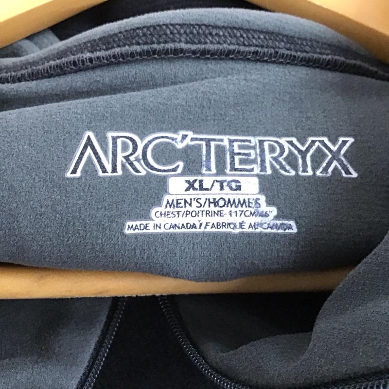 アークテリクス ARC TERYX カットソー 長袖 長袖カットソー ジップアップハイネック プルオーバー XL 無地 黒 / ブラック / black メンズ USED 古着 中古 10151595