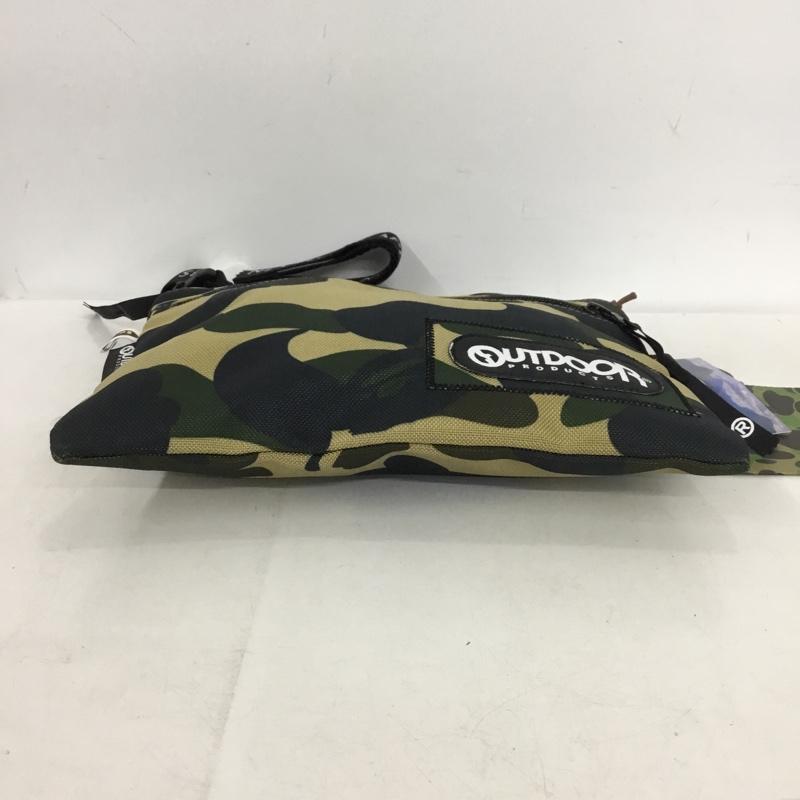 アベイシングエイプ A BATHING APE ショルダーバッグ ショルダーバッグ OUTDOOR PRODUCTS 1ST CAMO MINI SHOULDER BAG サコッシュ カモフラージュ柄・迷彩 黒 / ブラック / black X ベージュ / ベージュ / beige X カーキ / カーキ / khaki メンズ USED 古着 中古 10151596