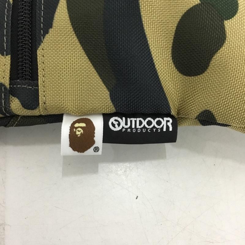 アベイシングエイプ A BATHING APE ショルダーバッグ ショルダーバッグ OUTDOOR PRODUCTS 1ST CAMO MINI SHOULDER BAG サコッシュ カモフラージュ柄・迷彩 黒 / ブラック / black X ベージュ / ベージュ / beige X カーキ / カーキ / khaki メンズ USED 古着 中古 10151596