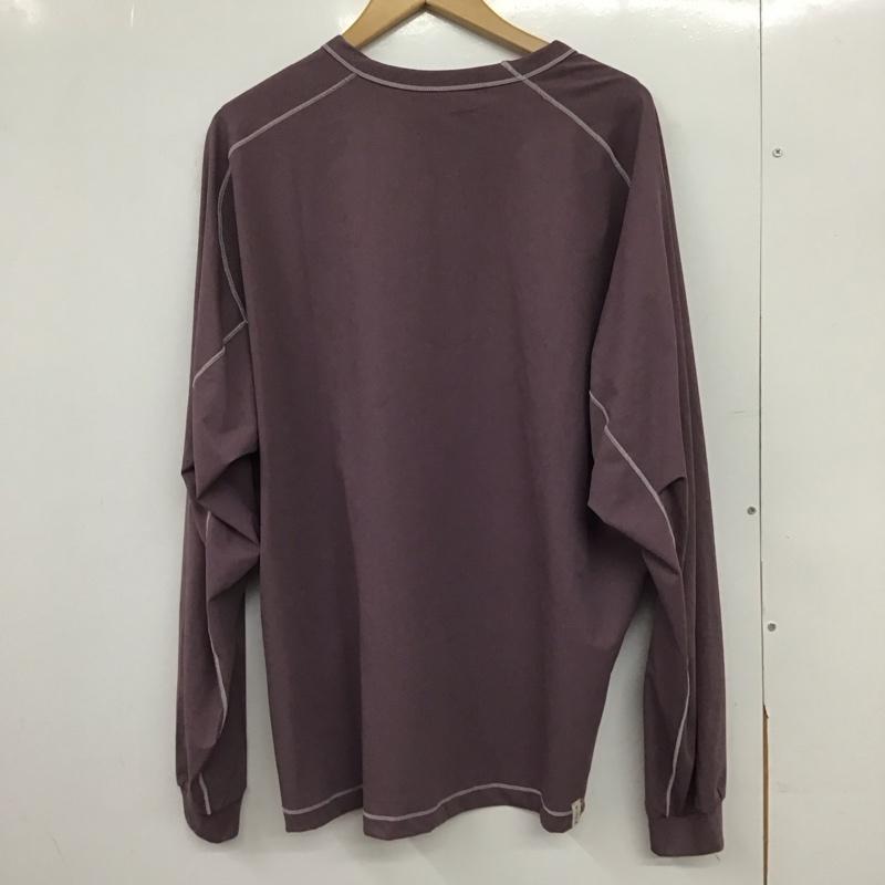 アディダス adidas カットソー 長袖 長袖カットソー スポーツウェア XL 無地 紫 / パープル / purple メンズ USED 古着 中古 10151597