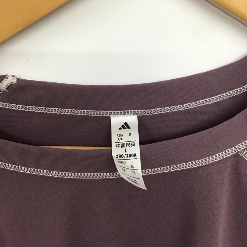 アディダス adidas カットソー 長袖 長袖カットソー スポーツウェア XL 無地 紫 / パープル / purple メンズ USED 古着 中古 10151597