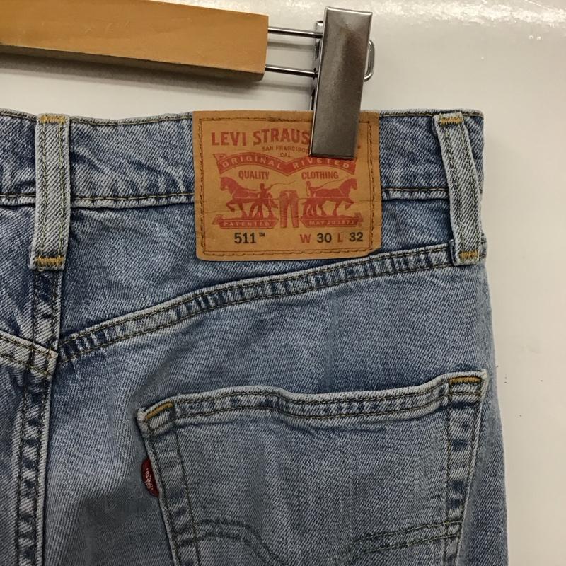 リーバイストラウスアンドコー Levi Strauss & co. パンツ デニム、ジーンズ デニムパンツ スリムパンツ カジュアルパンツ ストレッチパンツ 30インチ 無地 インディゴ / インディゴ / Indigo メンズ USED 古着 中古 10151599