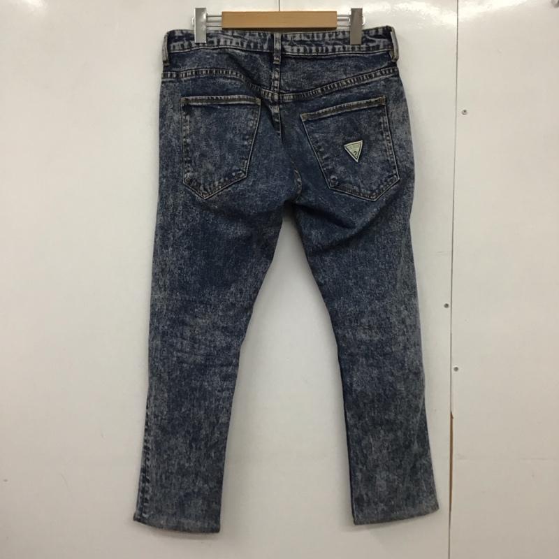 ゲス Guess パンツ デニム、ジーンズ デニムパンツ スリムパンツ カジュアルパンツ ストレッチパンツ 29インチ 無地 インディゴ / インディゴ / Indigo メンズ USED 古着 中古 10151604