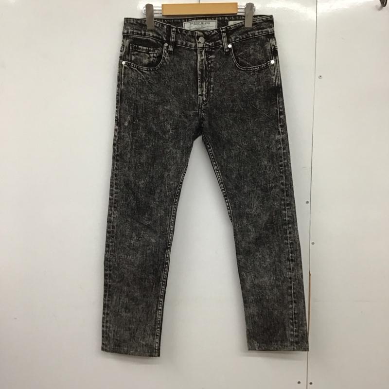 ゲス Guess パンツ デニム、ジーンズ デニムパンツ スリムパンツ カジュアルパンツ ストレッチパンツ 31インチ 無地 黒 / ブラック / black メンズ USED 古着 中古 10151608