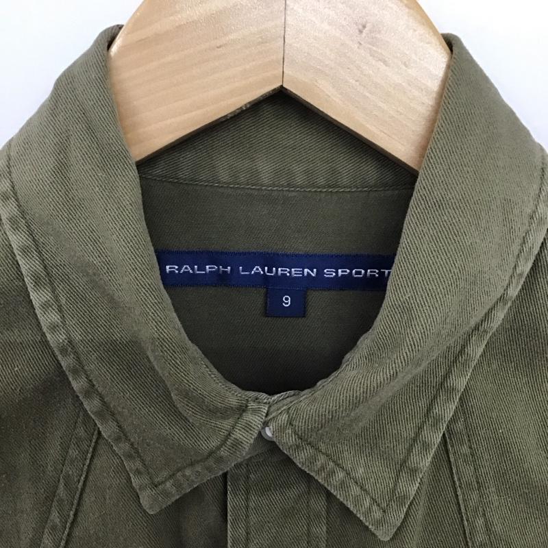 ラルフローレン RALPHLAUREN シャツ、ブラウス 長袖 ウエスタンシャツ 9 無地 カーキ / カーキ / khaki レディース USED 古着 中古 10151612