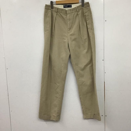 ラルフローレン RALPHLAUREN パンツ チノパン チノパン ワイドパンツ カジュアルパンツ 32インチ 無地 ベージュ / ベージュ / beige メンズ USED 古着 中古 10151613