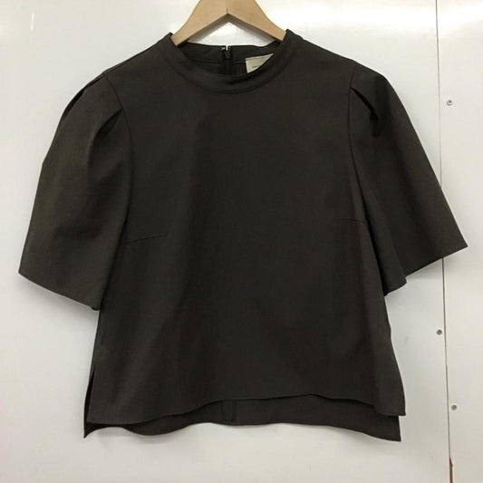 ユナイテッドアローズ UNITED ARROWS カットソー 半袖 1516-299-5006 バックファスナー 日本製 無地 茶 / ブラウン / brown レディース USED 古着 中古 10151614