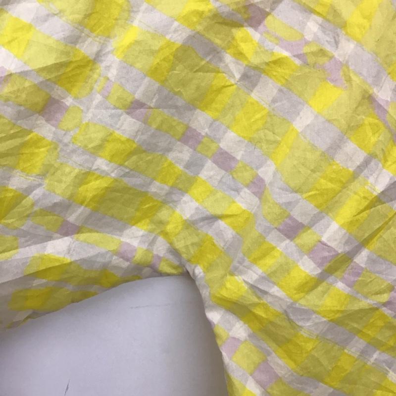 ジュンレッド JUNRed シャツ、ブラウス 半袖 半袖シャツ プリントシャツ L プリント 白 / ホワイト / white X 黄 / イエロー / yellow メンズ USED 古着 中古 10151617