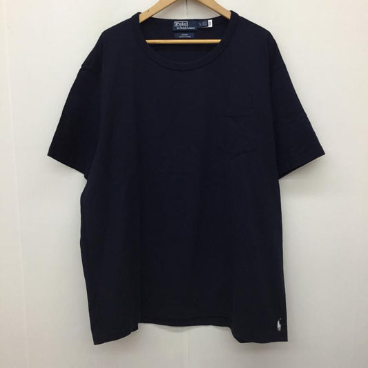 ポロバイラルフローレン Polo by RALPH LAUREN Tシャツ 半袖 BEAMS別注 XL 無地 紺 / ネイビー / navy メンズ USED 古着 中古 10151618