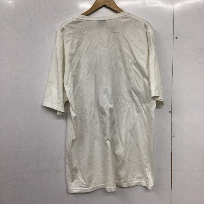 ステューシー STUSSY Tシャツ 半袖 半袖カットソー プリントTシャツ クルーネックカットソー XL ロゴ、文字 白 / ホワイト / white メンズ USED 古着 中古 10151620