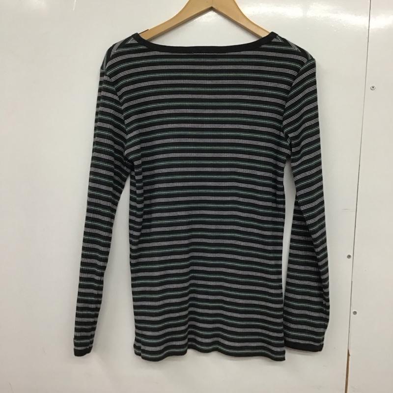 ニコアンド niko and... カットソー 長袖 NKN32608AD クルーネック マルチボーダー リブ ロンT L ボーダー柄 マルチカラー / マルチカラー / multicolor レディース USED 古着 中古 10151622