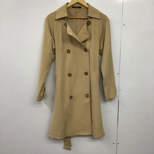 レイカズン Ray Cassin コート トレンチコート 165015 ジャケット ロング丈 M 無地 ベージュ / ベージュ / beige レディース USED 古着 中古 10151640