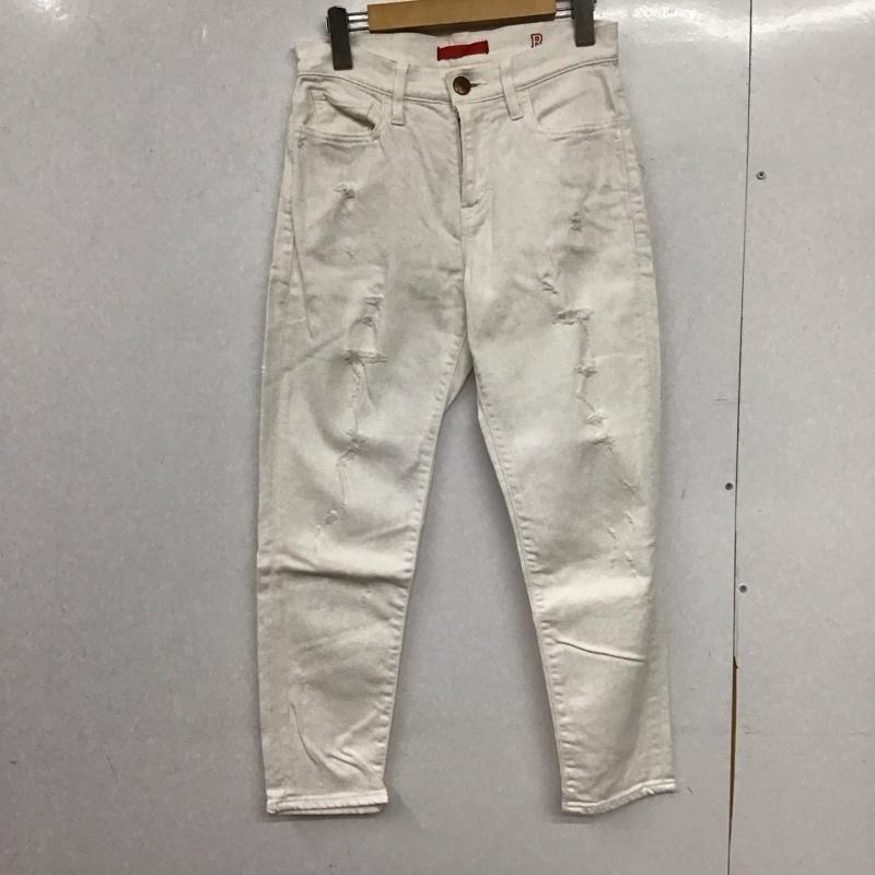 レッドカード RED CARD パンツ デニム、ジーンズ R12507 テーパード 25 ダメージ加工 白 / ホワイト / white レディース USED 古着 中古 10151644